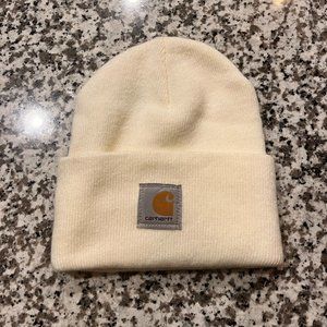 Women's Carhatt White Beanie